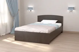 Кровать ВоБаза 140x200 Кэт-7 арт.032 Венге 600006950615 коричневый, размер двуспальная