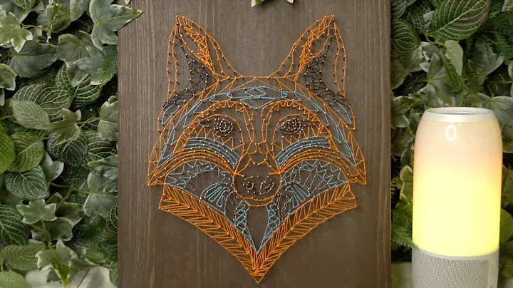DIY 🦊Картина в технике string art 🦊Картина из гвоздей и ниток 🦊