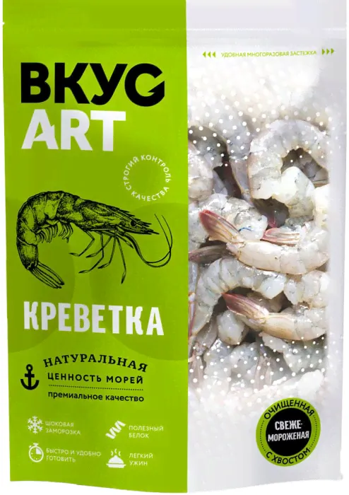Отзывы о Креветка Вкус Арт королевская очищенная с хвостом 500г-2