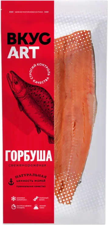 Горбуша «ВкусАрт» филе на коже, 500 г