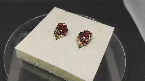 Серьги. Натуральный гранат. Серебро 925. С7888
