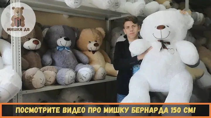 Большой плюшевый медведь во Владивостоке. Мишка Бернард 150 см - от магазина подарков - Мишки ДВ