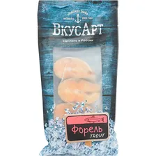 Форель ВкусАрт замороженная с кожей стейк 500 г
