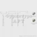 Ручка-скоба 192 мм, материал сталь, арт. 2870192.37AC.27