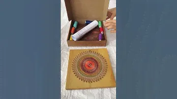 Мандала "7 чакр" в технике String Art исполняющая заветные желания